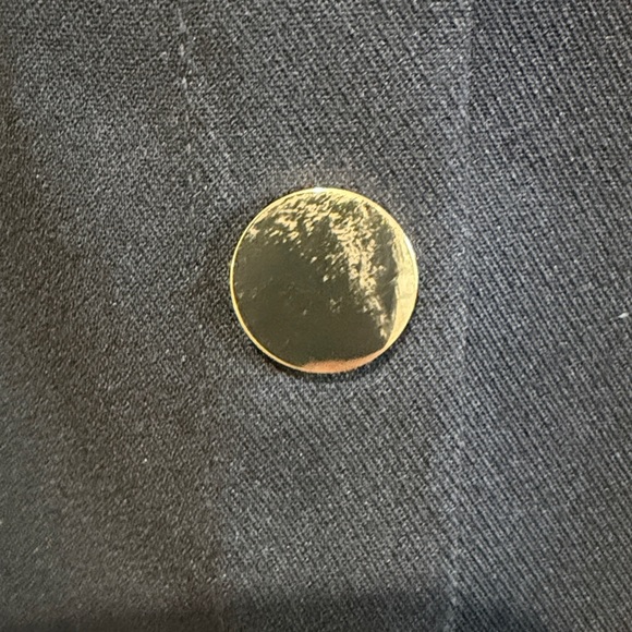 LOFT Navy Button-Front sleeveless dress with pockets. - Picture 5 of 6